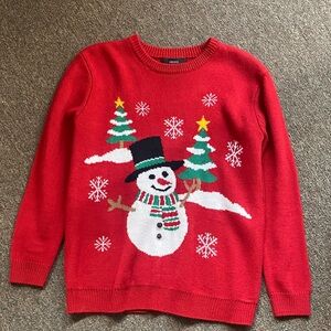 Forever 21 Red Snowman Sweater